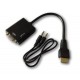 HDMI to VGA converter with line out